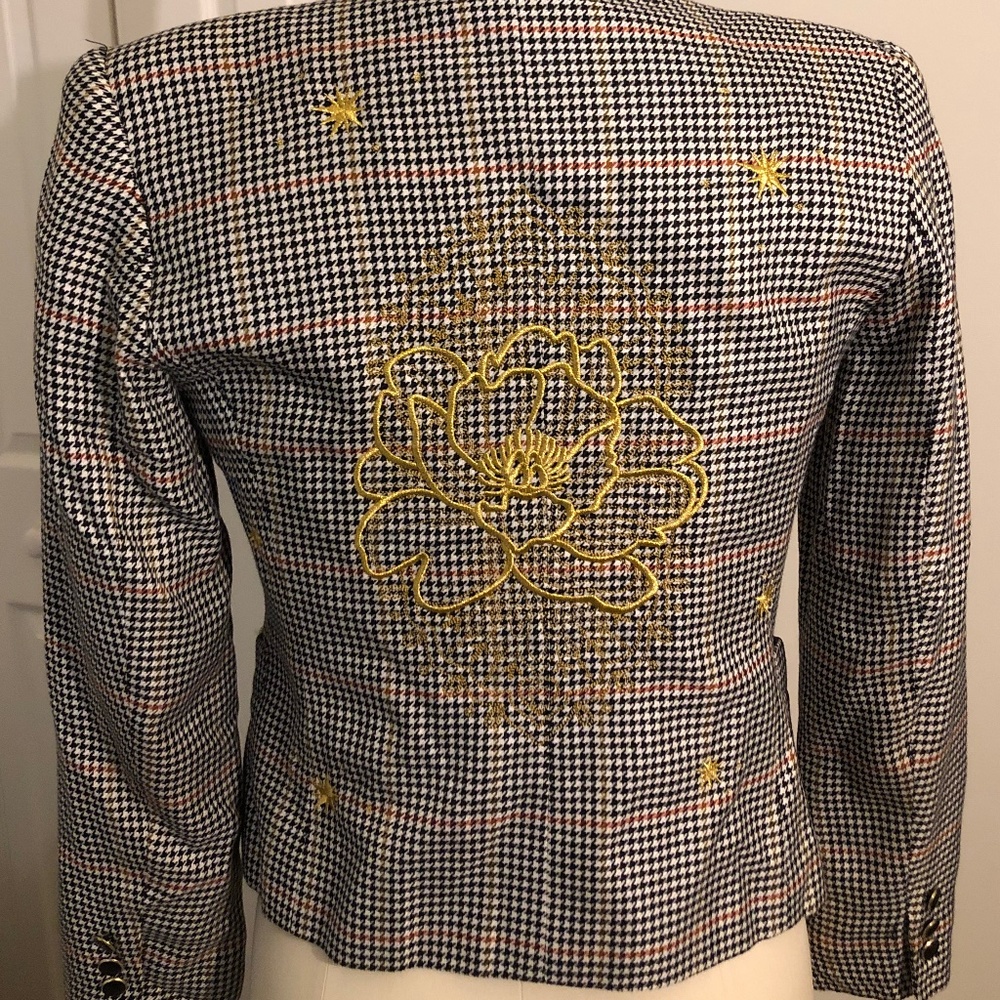 Embroidered Blazer